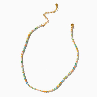 Tropical Sunrise Beaded Necklace