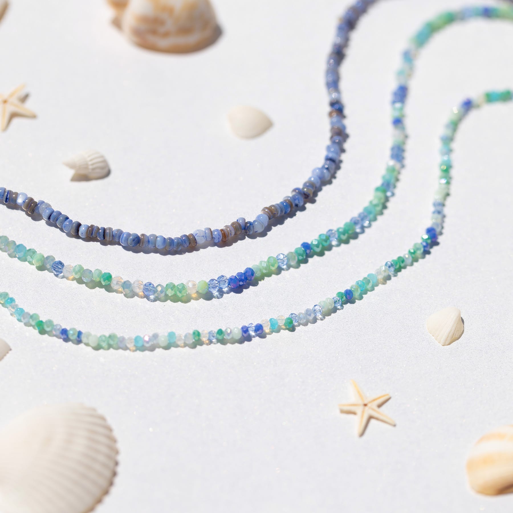 Blue Lagoon Beaded Necklace