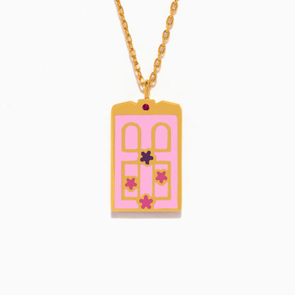 Pixar Monsters, Inc. Boo's Door Necklace