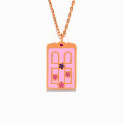 Pixar Monsters, Inc. Boo's Door Necklace
