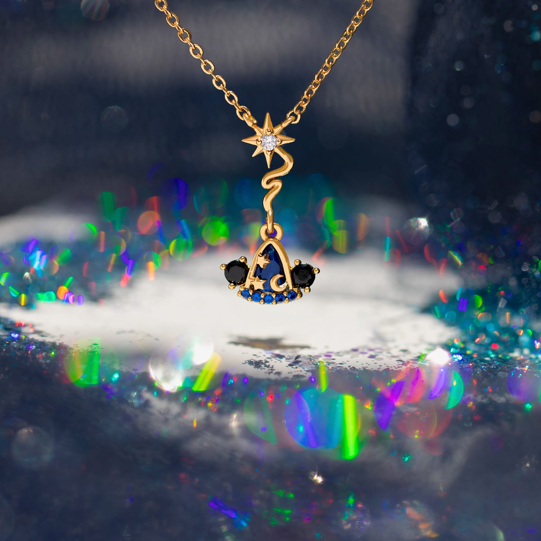 Disney Fantasia Sorcerer Apprentice Mickey Mouse Hat Necklace