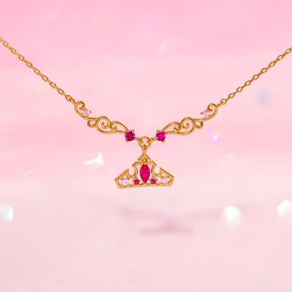 Disney Princess Sleeping Beauty Aurora Crown Necklace