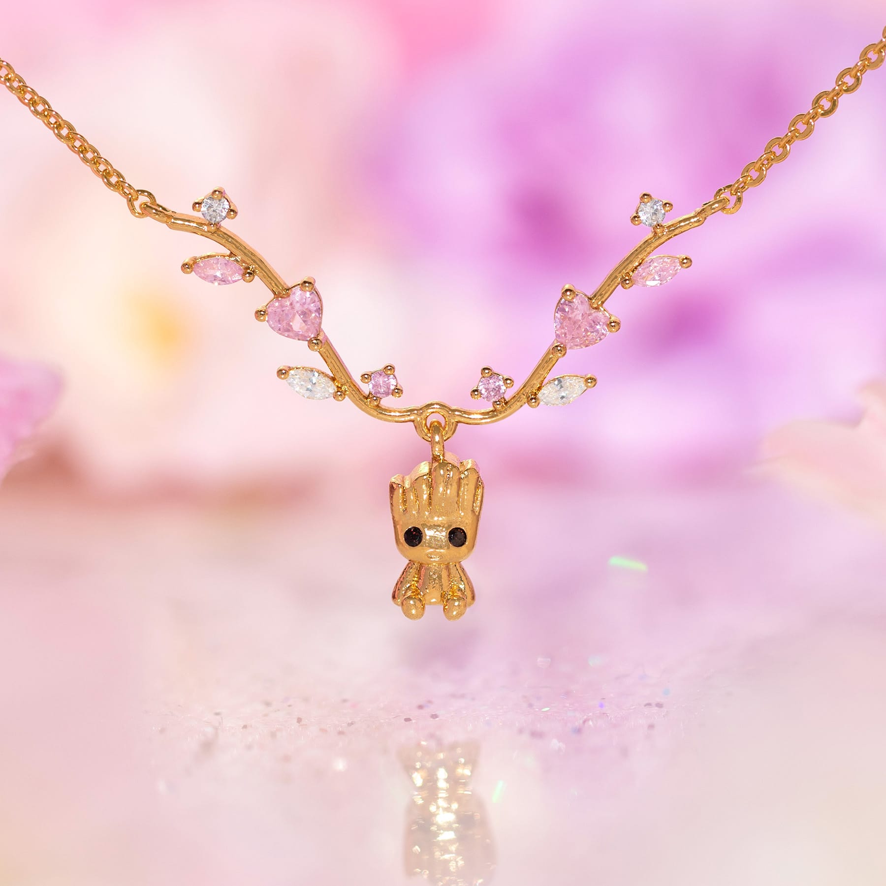 Marvel's Groot Heartline Necklace