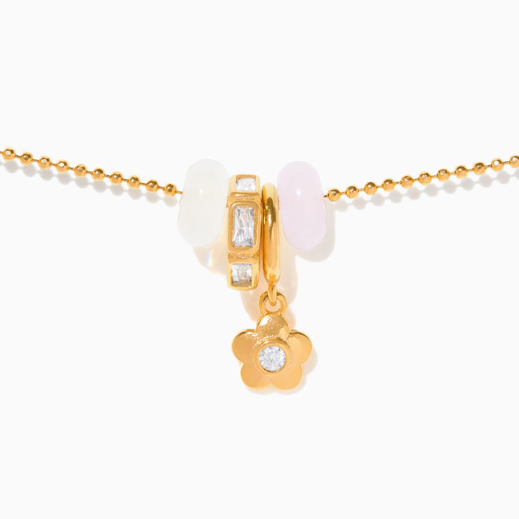 Flower Dash Charm Necklace