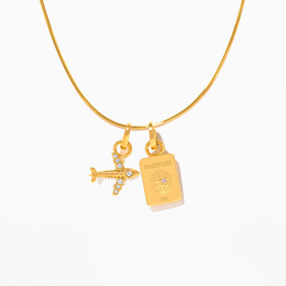 Jetsetter Charm Necklace
