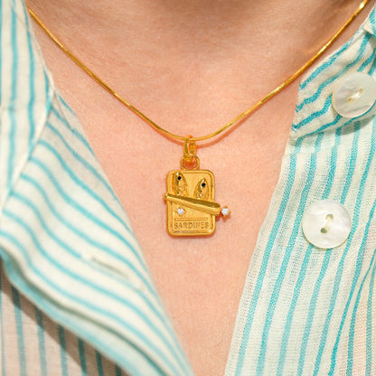 Sardine Charm Necklace