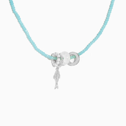 Fish Out of Water Beaded Necklace