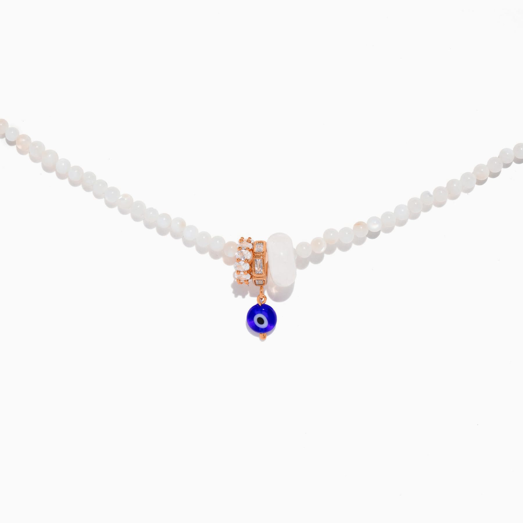 Evil Eye Charm Beaded Necklace