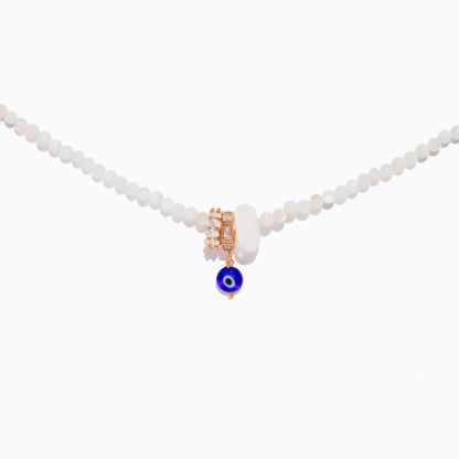 Evil Eye Charm Beaded Necklace