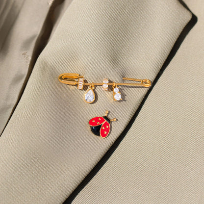 Gem Drop Brooch Pin