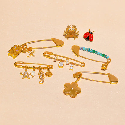 Charm Bar Brooch Pin