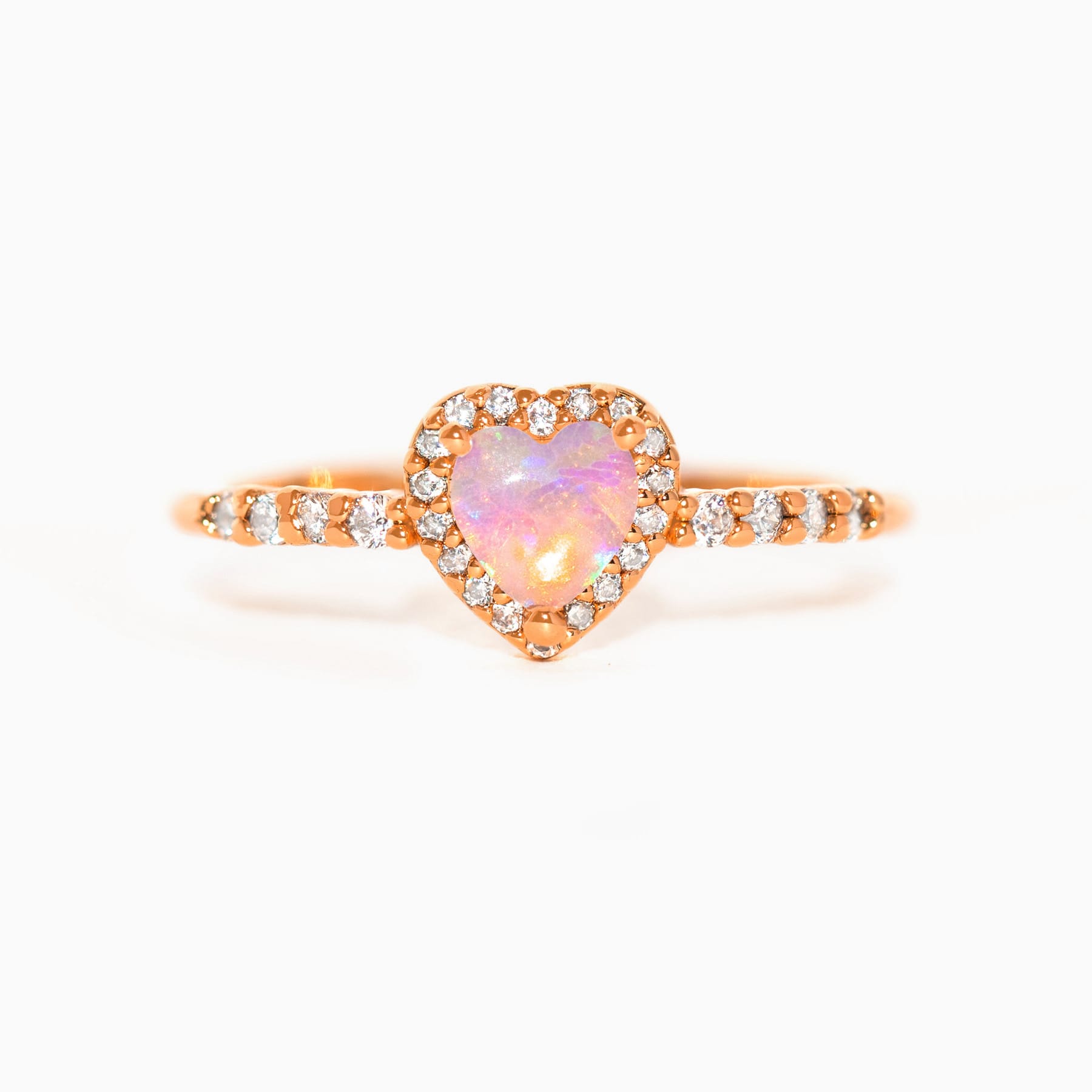 Stolen Heart Pink Opal Ring