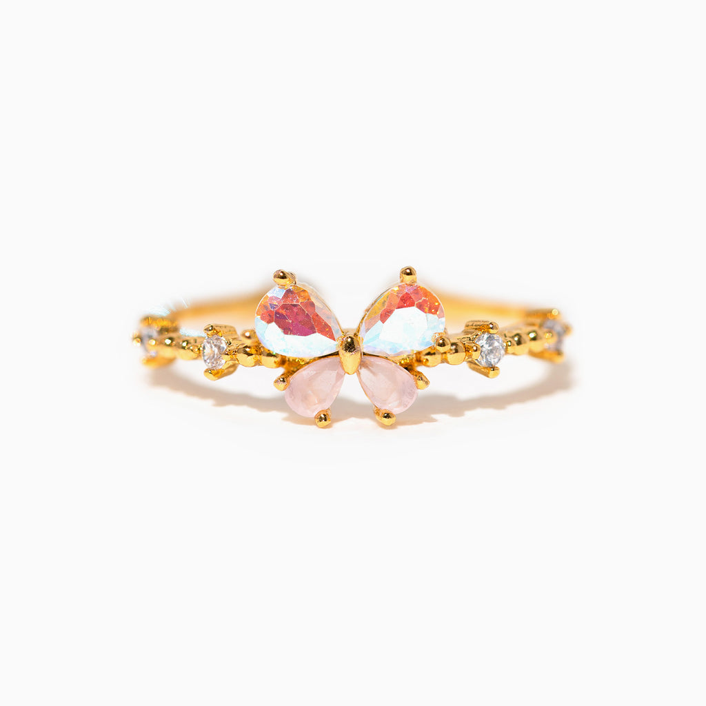 Kaleidoscope Butterfly Adjustable Ring – Girls Crew
