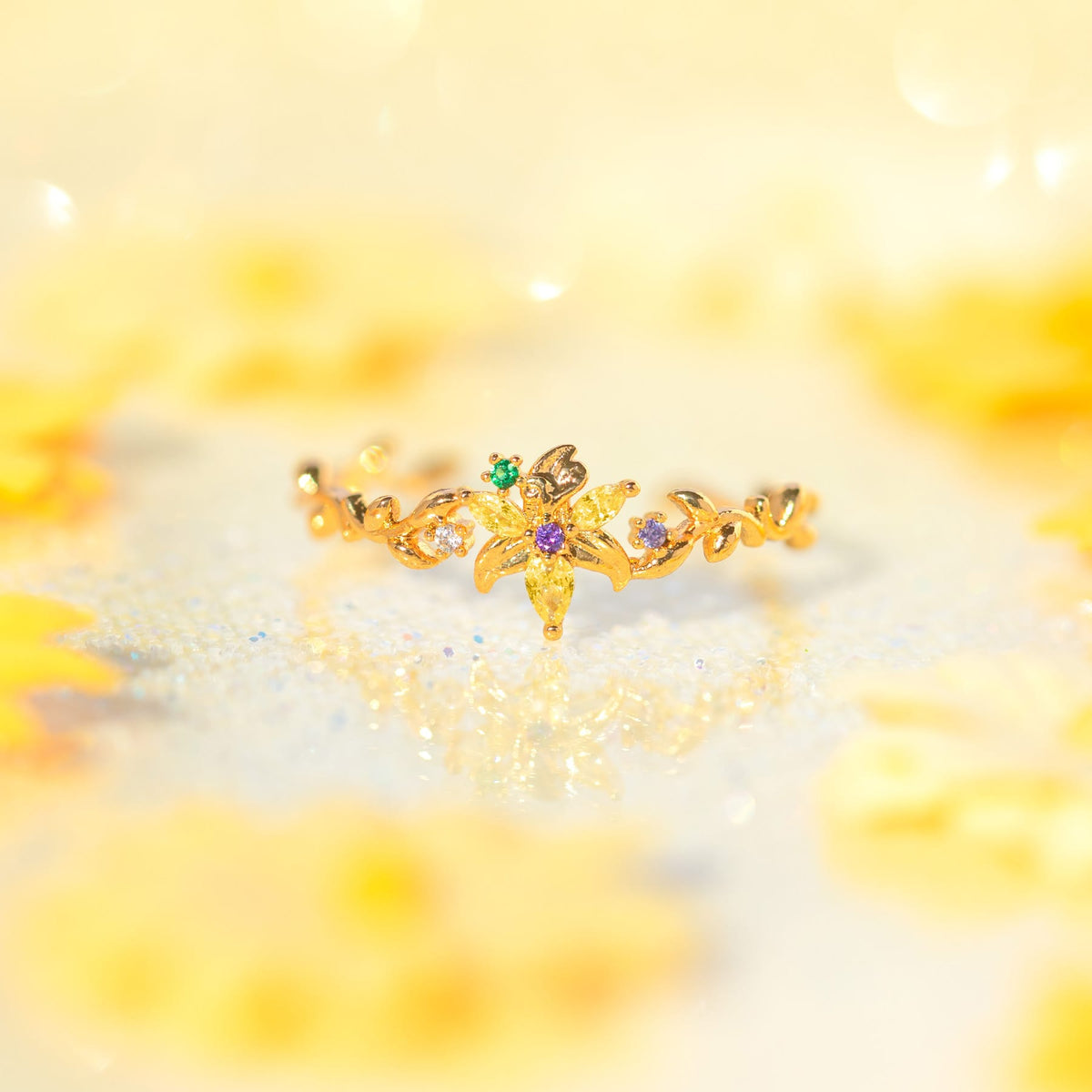 Disney Tangled Sundrop Flower Ring – Girls Crew