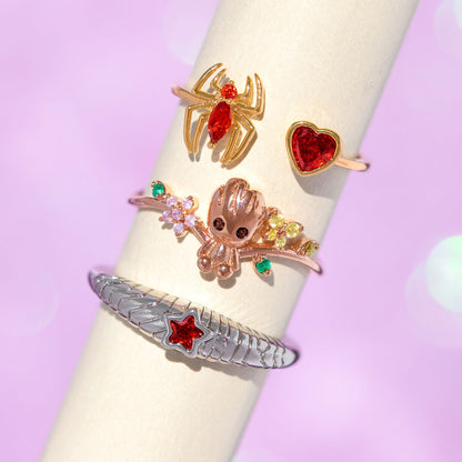 Marvel's Spider-Man Web of Love Adjustable Ring