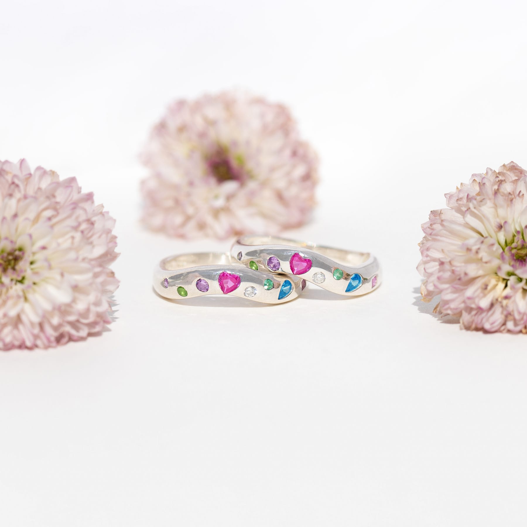Carmel Bezel Sterling Silver Ring