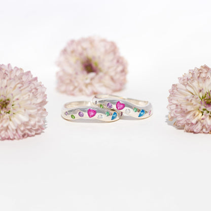 Carmel Bezel Sterling Silver Ring