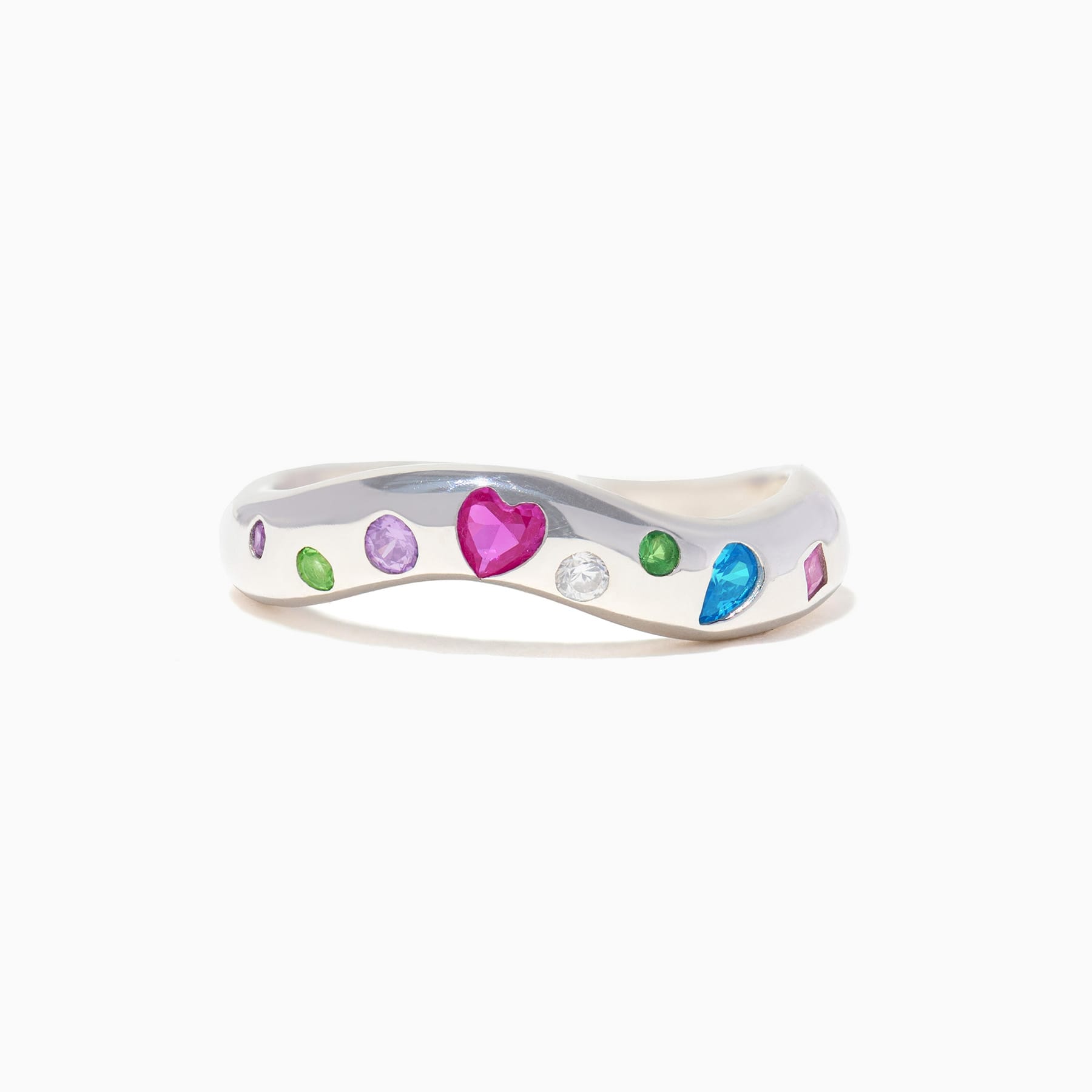 Carmel Bezel Sterling Silver Ring