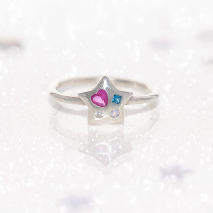 Heart of a Star Sterling Silver Ring