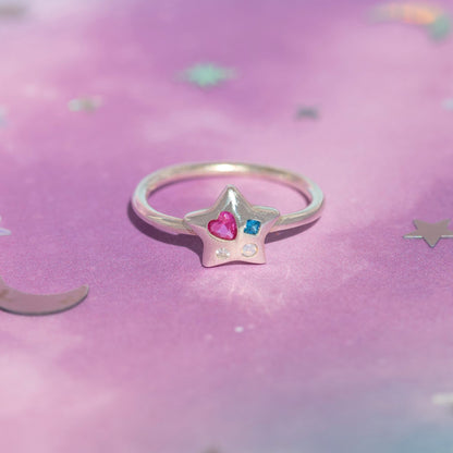 Heart of a Star Sterling Silver Ring