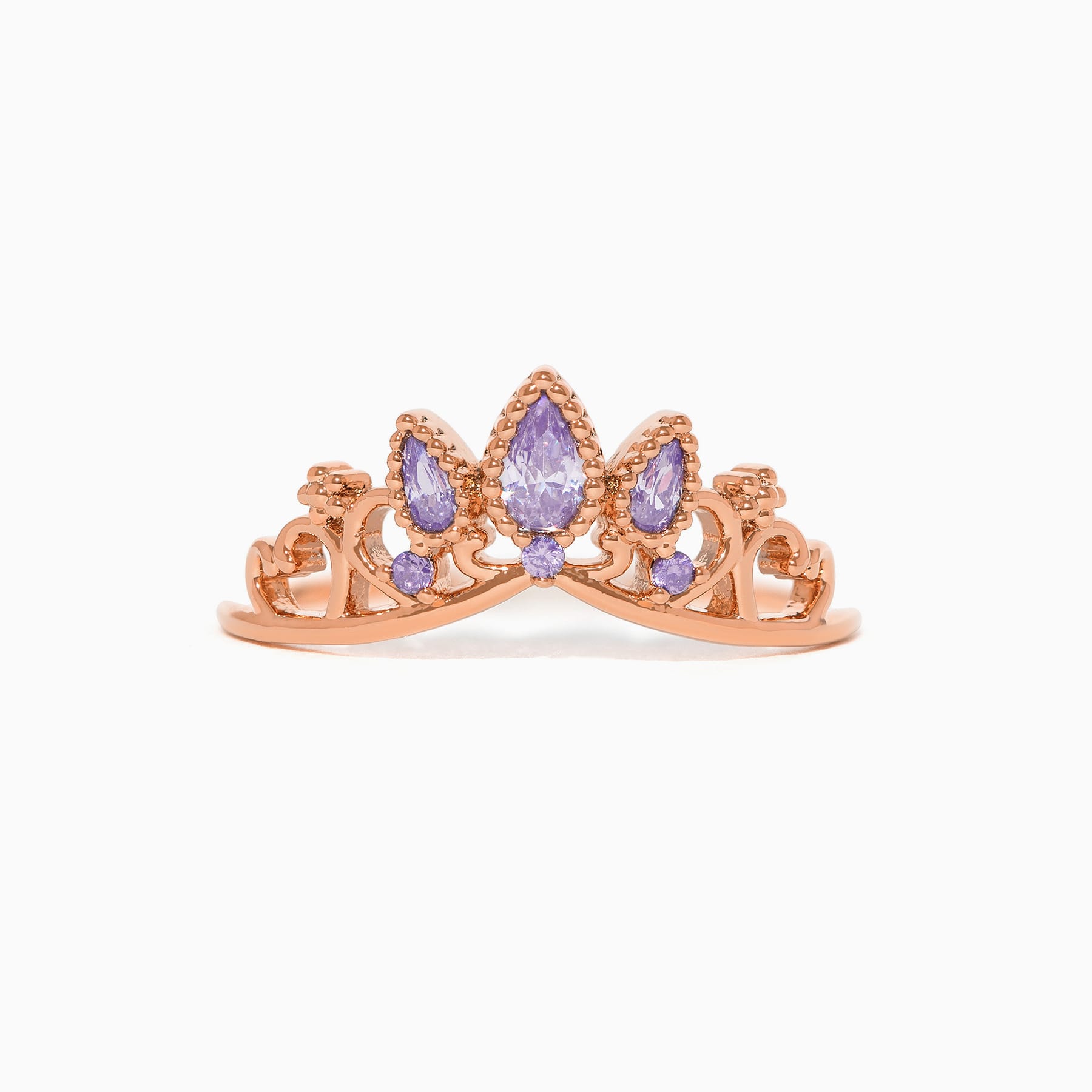 Disney Princess Tangled Rapunzel Crown Sterling Silver Ring