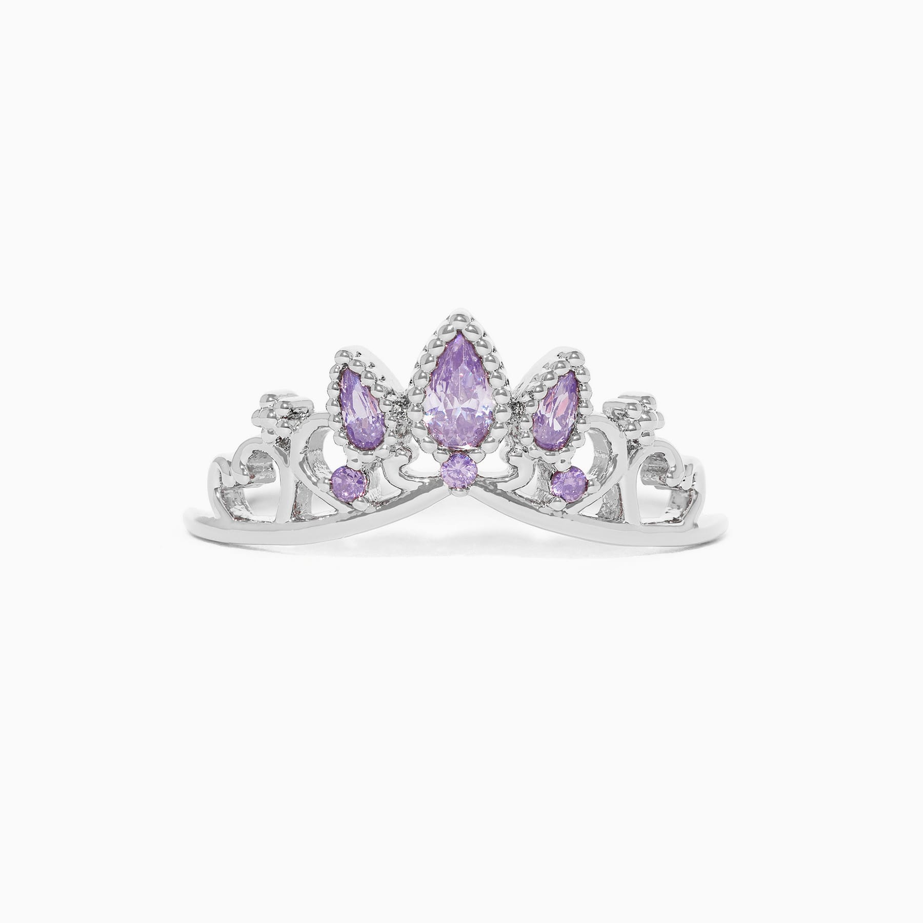 Disney Princess Tangled Rapunzel Crown Sterling Silver Ring