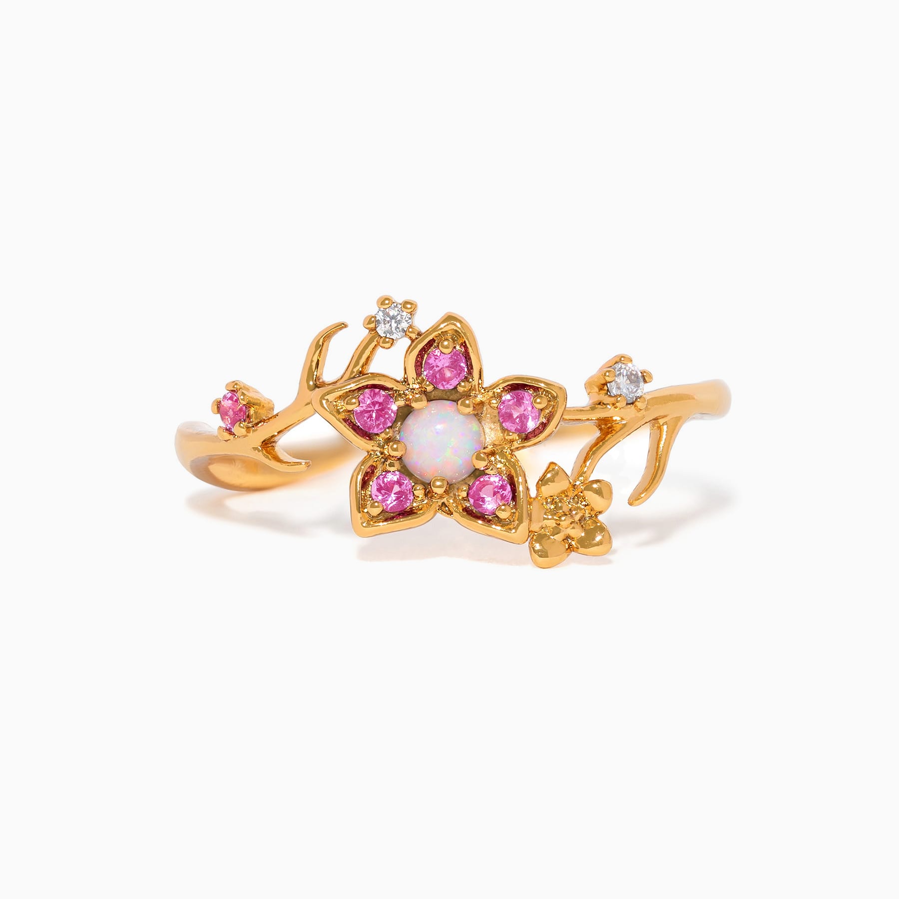 Disney Princess Mulan Flower Ring - Gold / 6