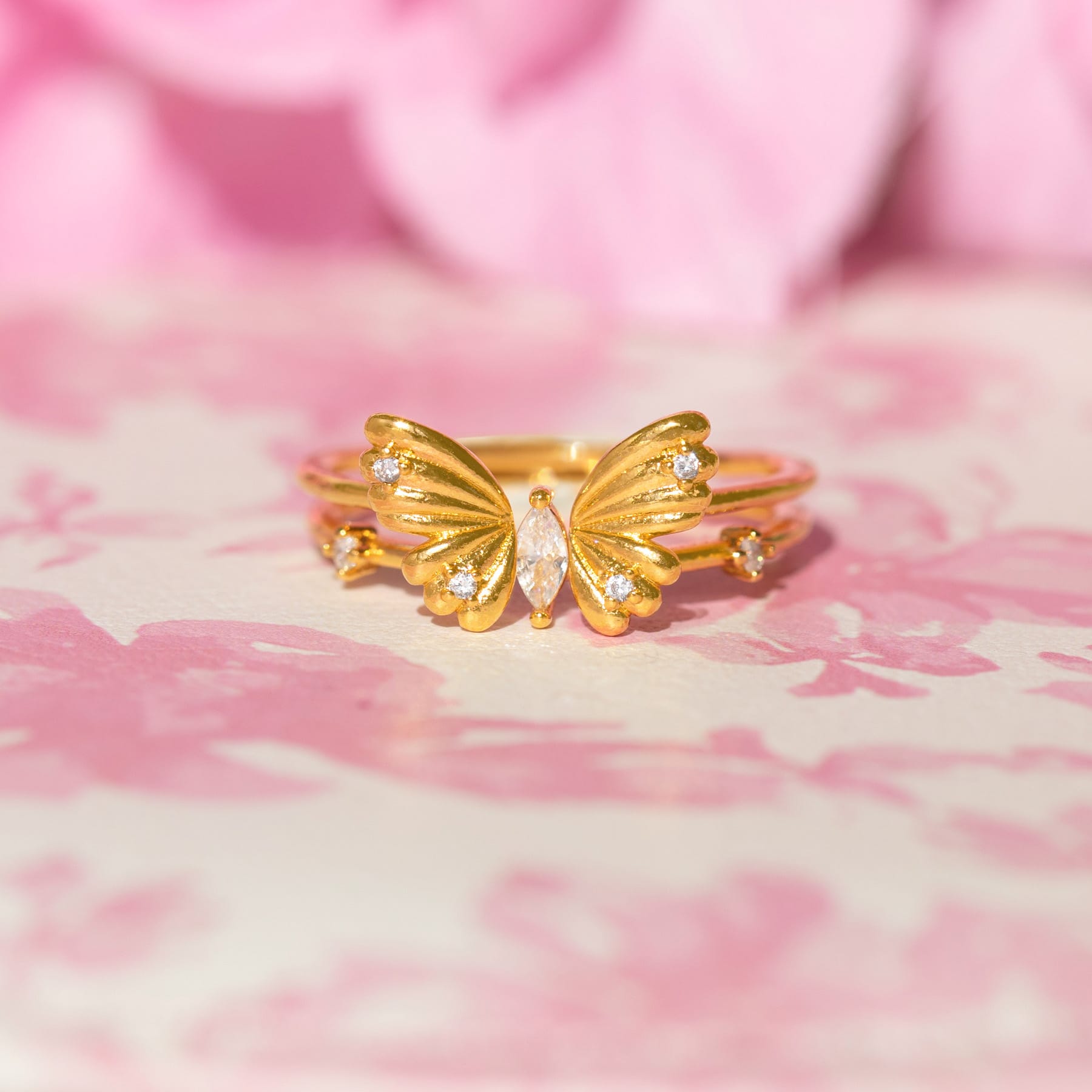 Perfect Fit Butterfly Ring Set