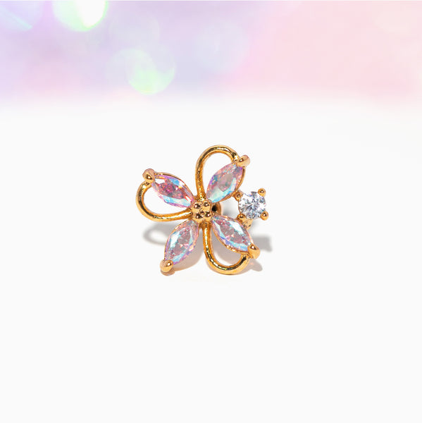 Crystal Gardenia Piercing Style Earring – Girls Crew