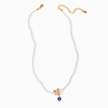 Evil Eye Charm Beaded Necklace