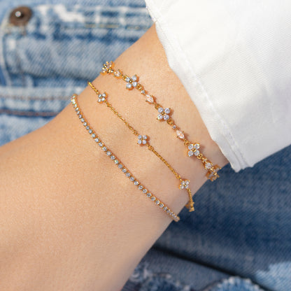 Shimmer Blossom Bracelet