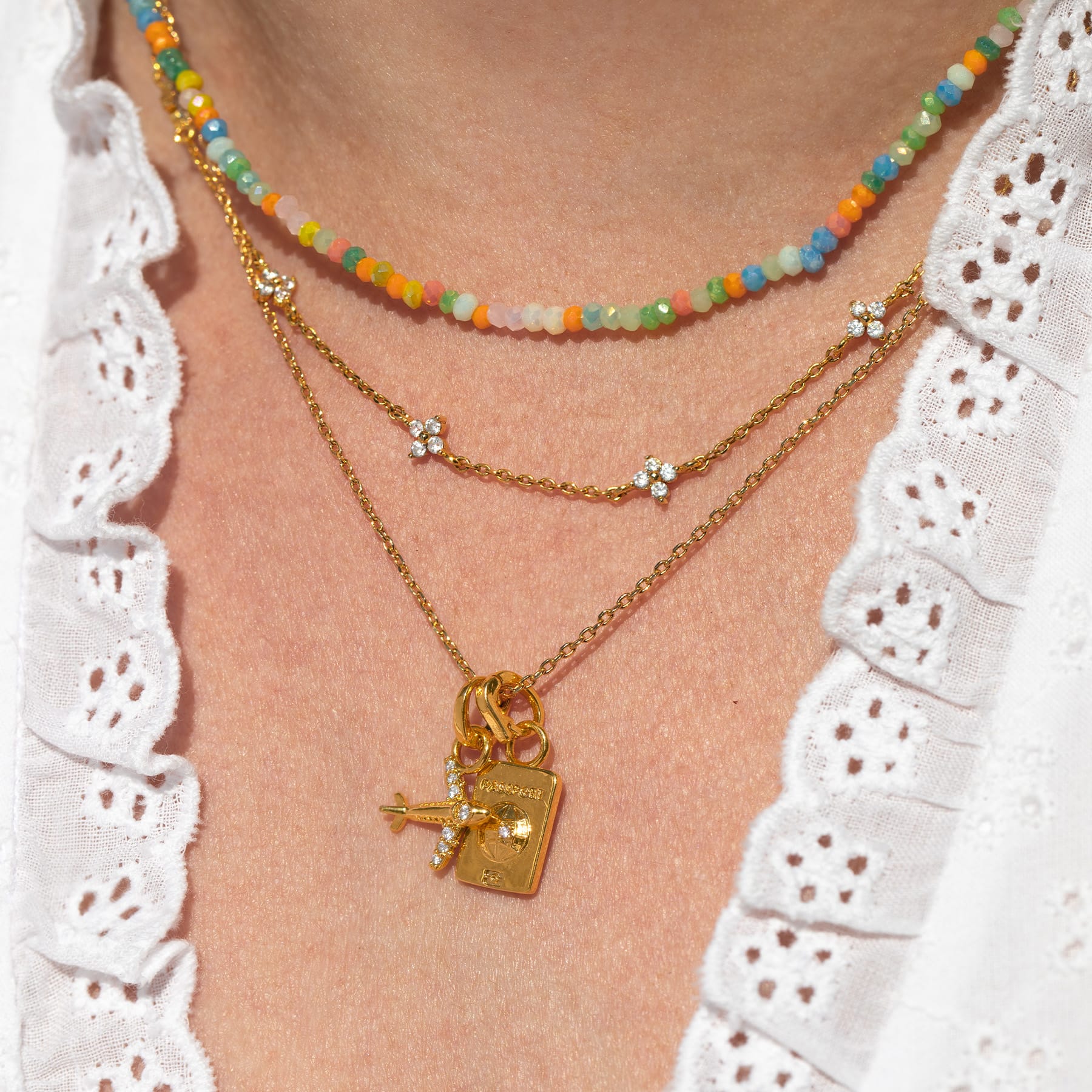 Tropical Sunrise Beaded Necklace