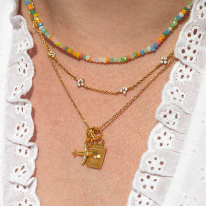 Tropical Sunrise Beaded Necklace