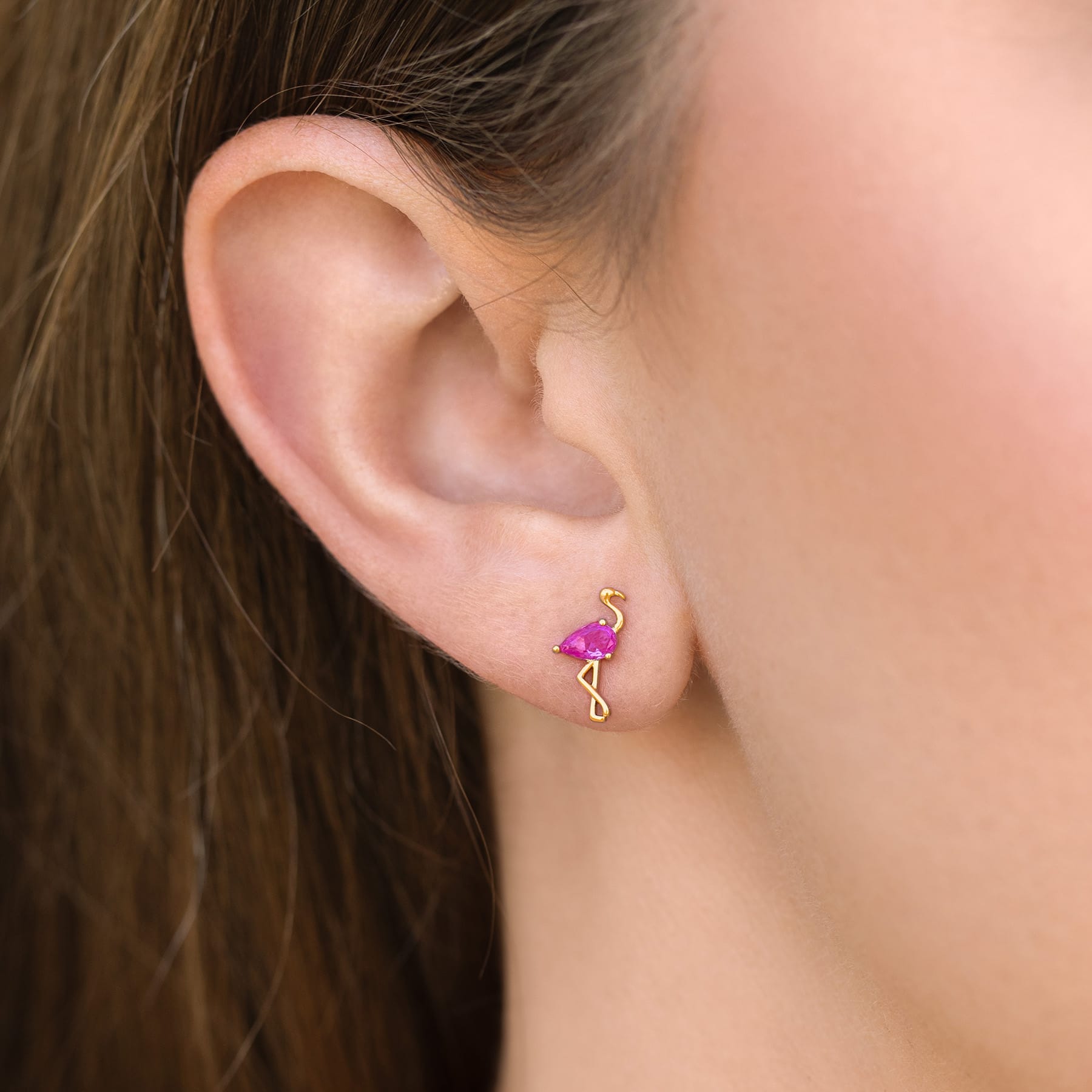 Flamingo Studs