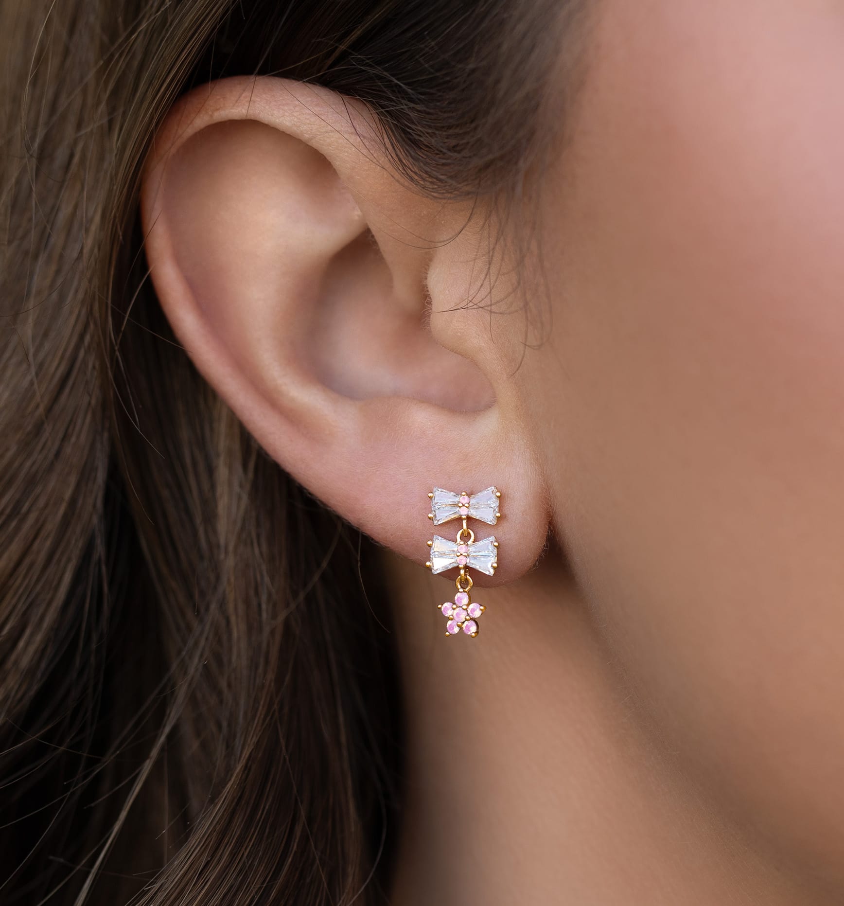 Little Blushing Bows Earrings