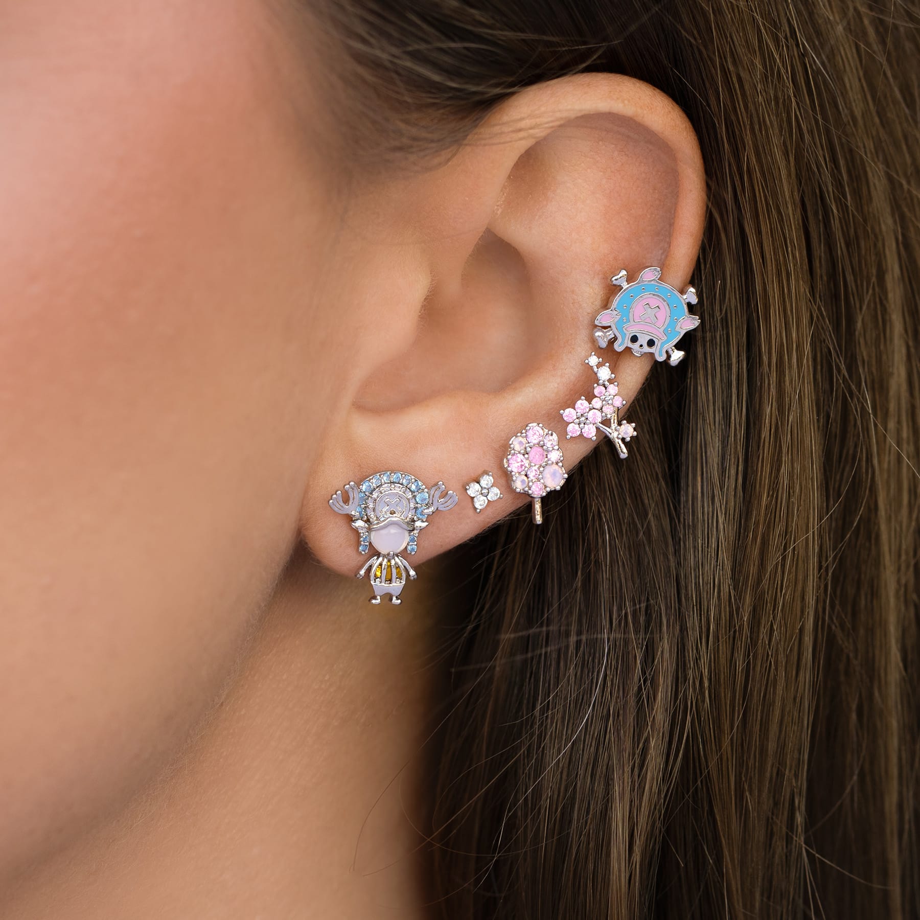 One Piece Tony Tony Chopper Earring Set