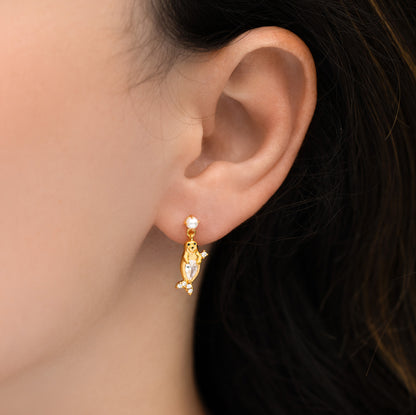 Seal Dangle Earrings