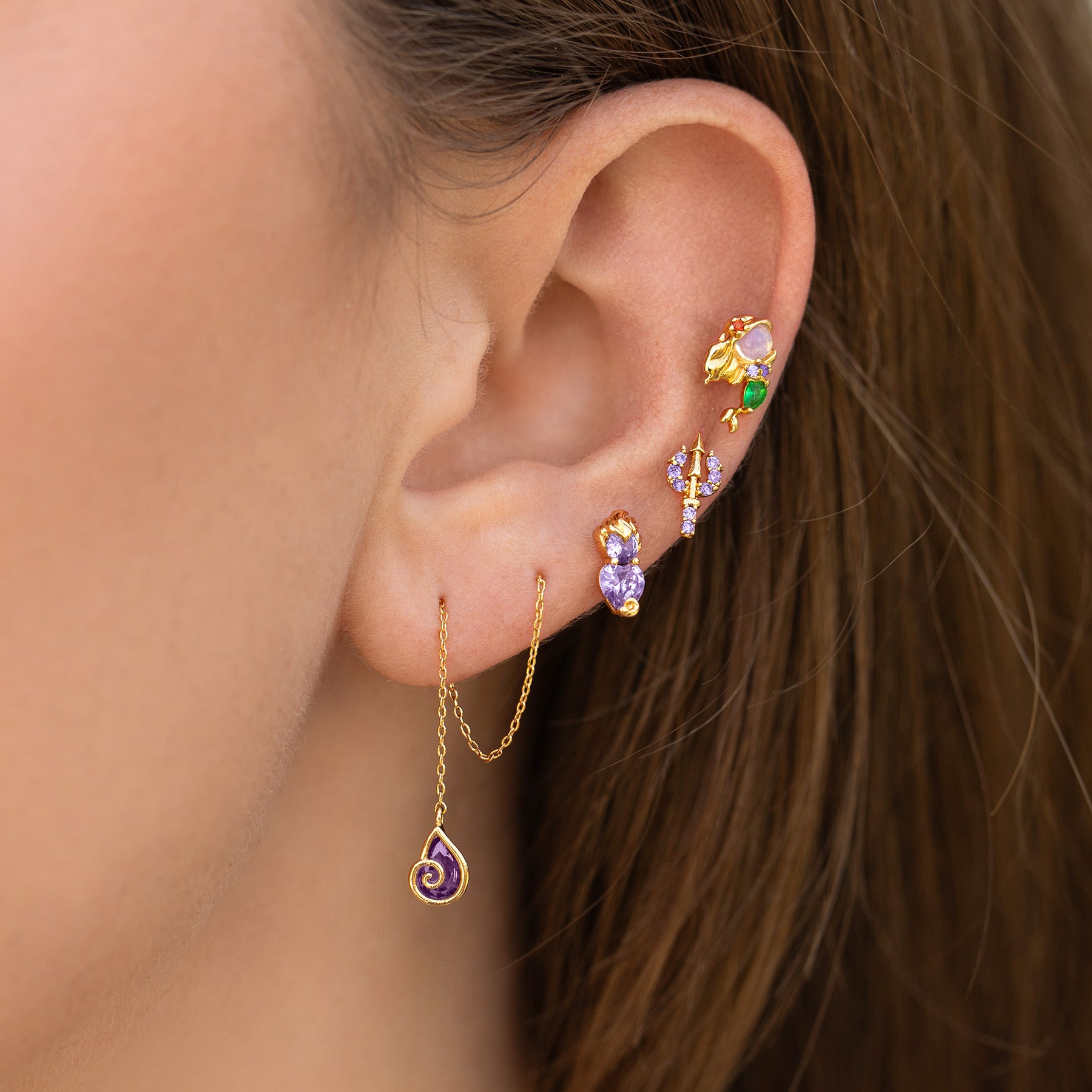 Disney Ursula Threader Earrings