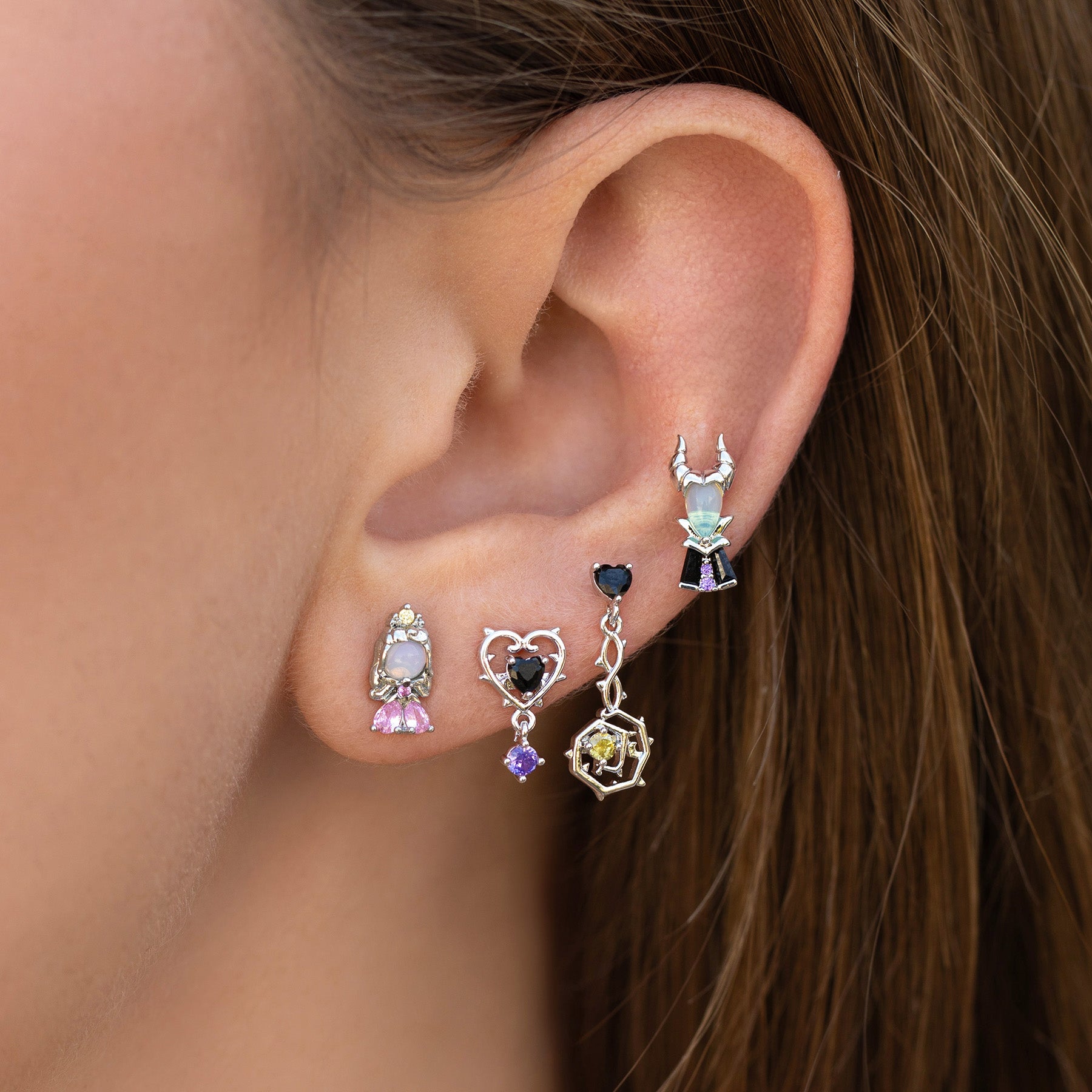 Disney Maleficent Earring Set