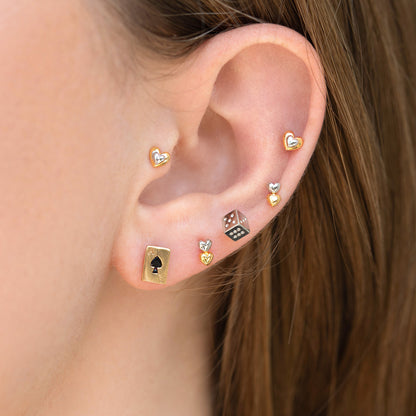 With Love Two Tone Studs