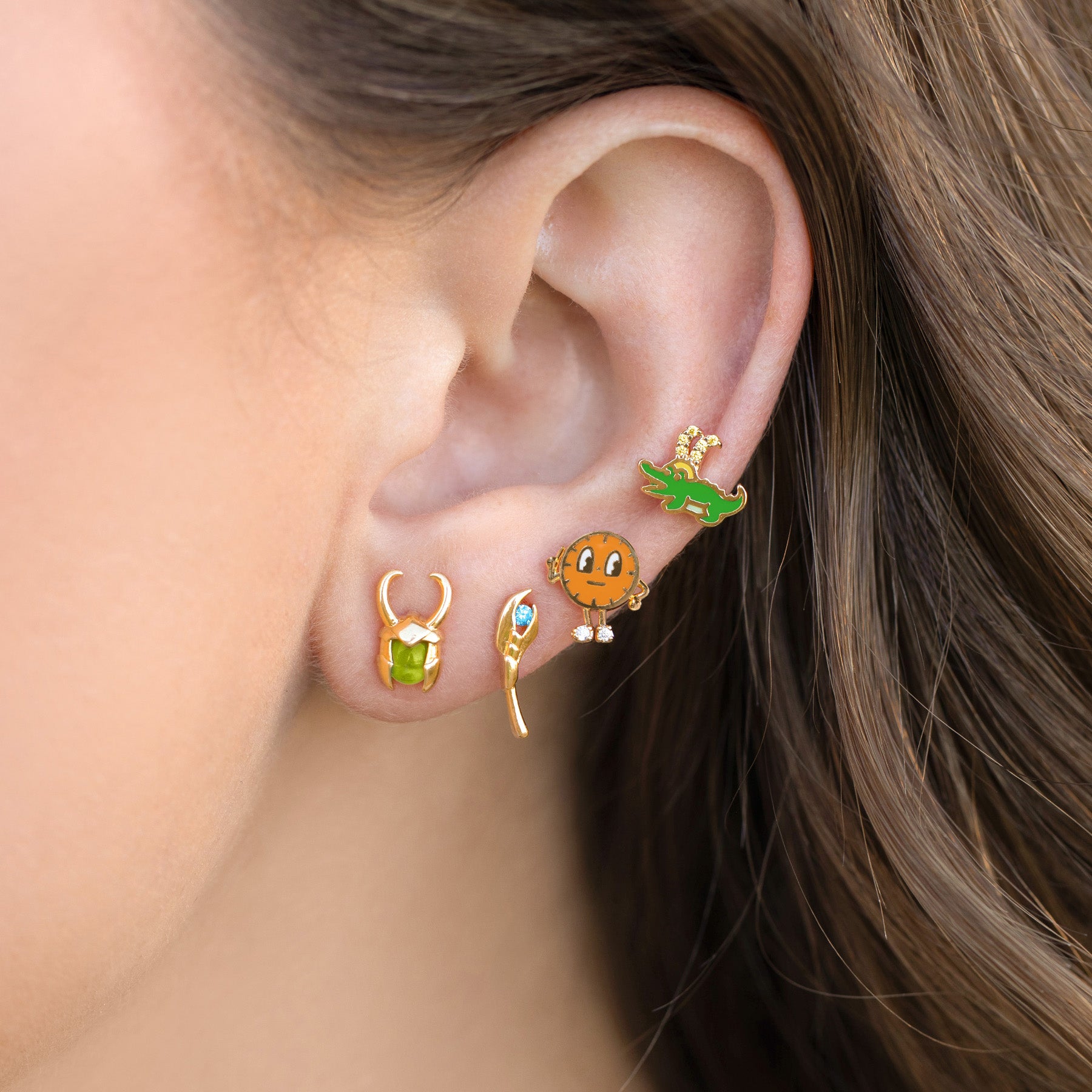 Small Marvel Wonder Woman Clip outlets on Earrings