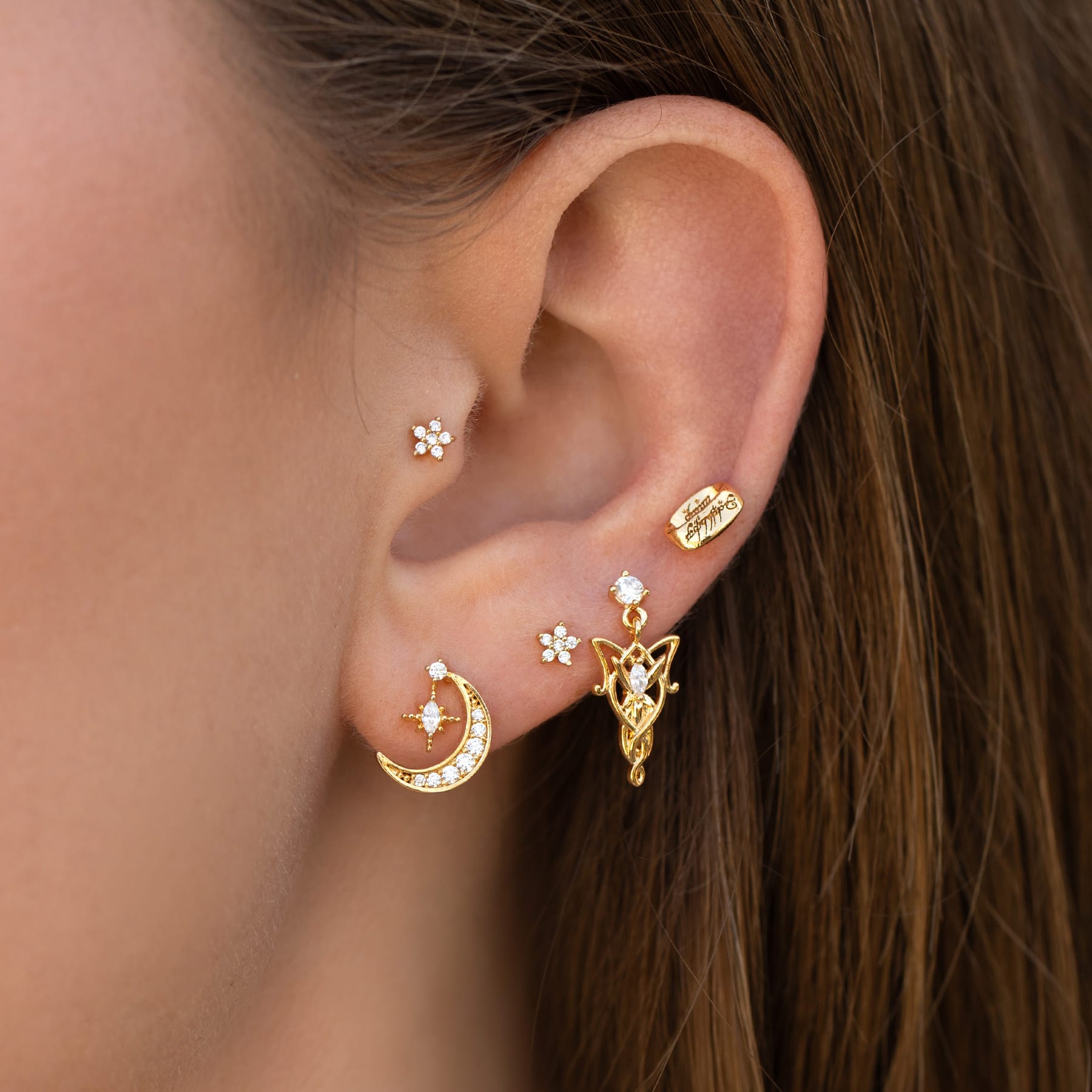 The Lord of the Rings Elven Dangle Earrings