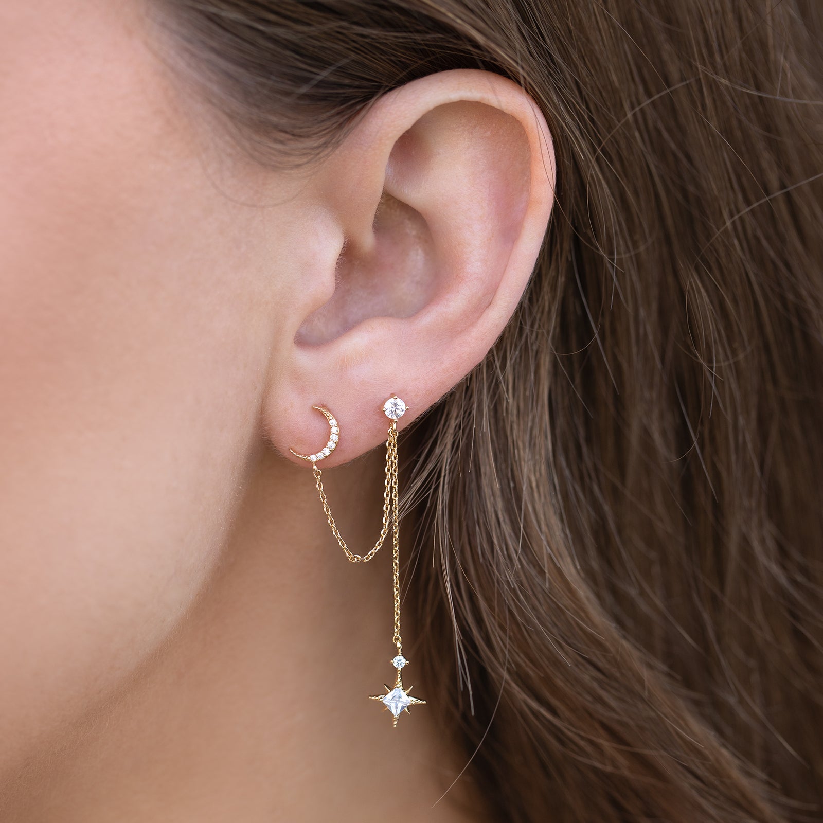ZANE DOUBLE EARRING main image 1