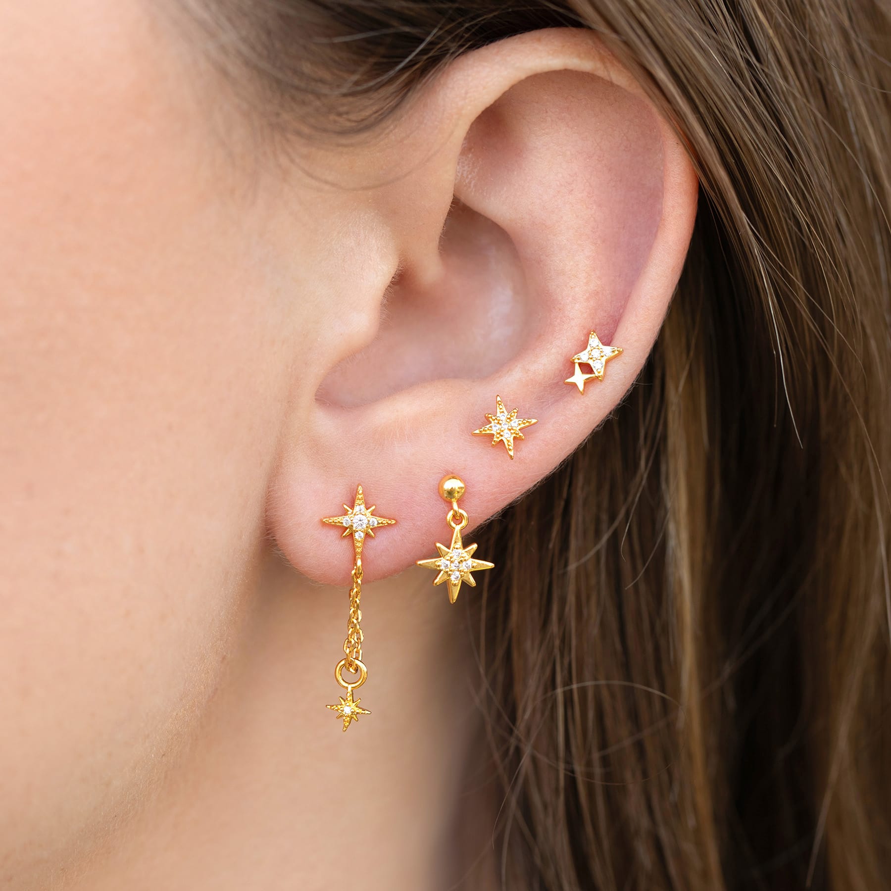 Twinkling Stars Earring Set