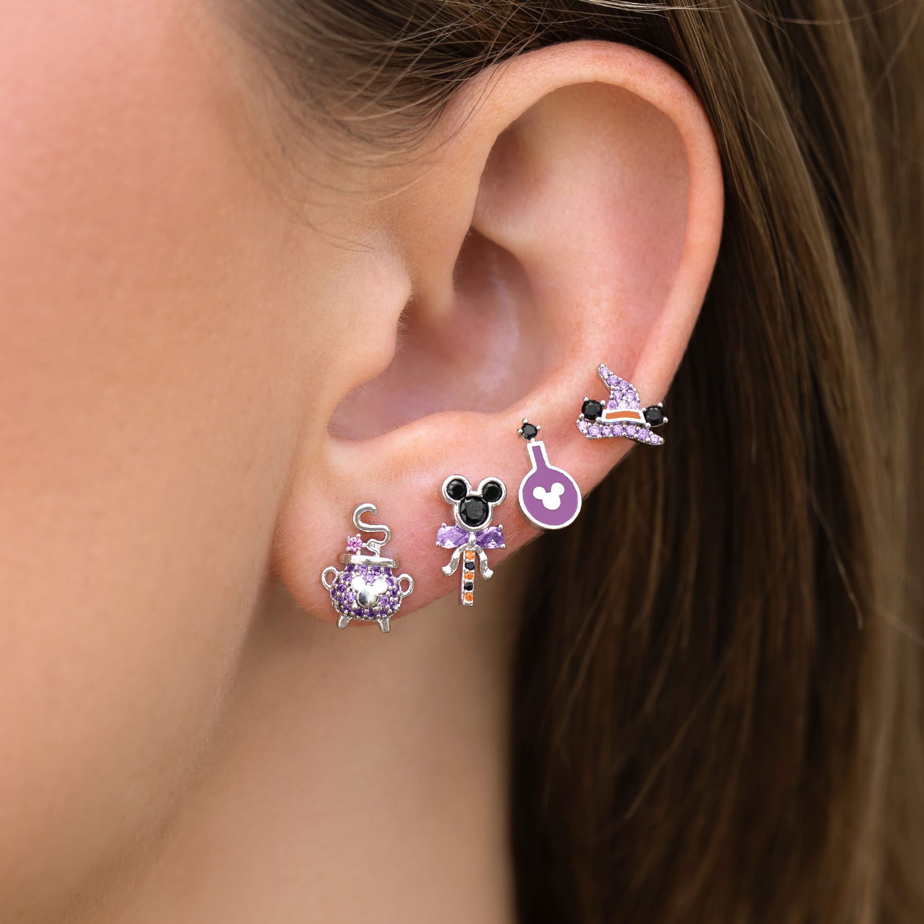 Disney Mickey Mouse's Witch's Brew Earring Set