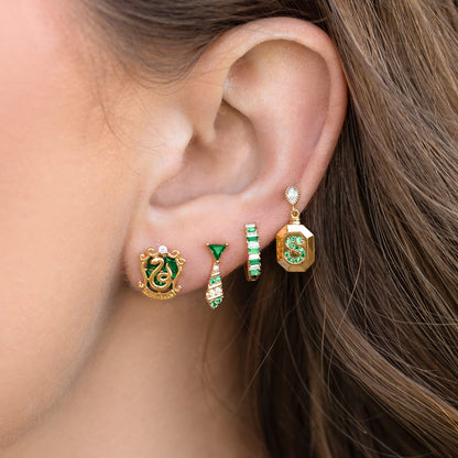 Harry Potter Slytherin House Earring Set