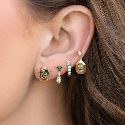 Harry Potter Slytherin House Earring Set