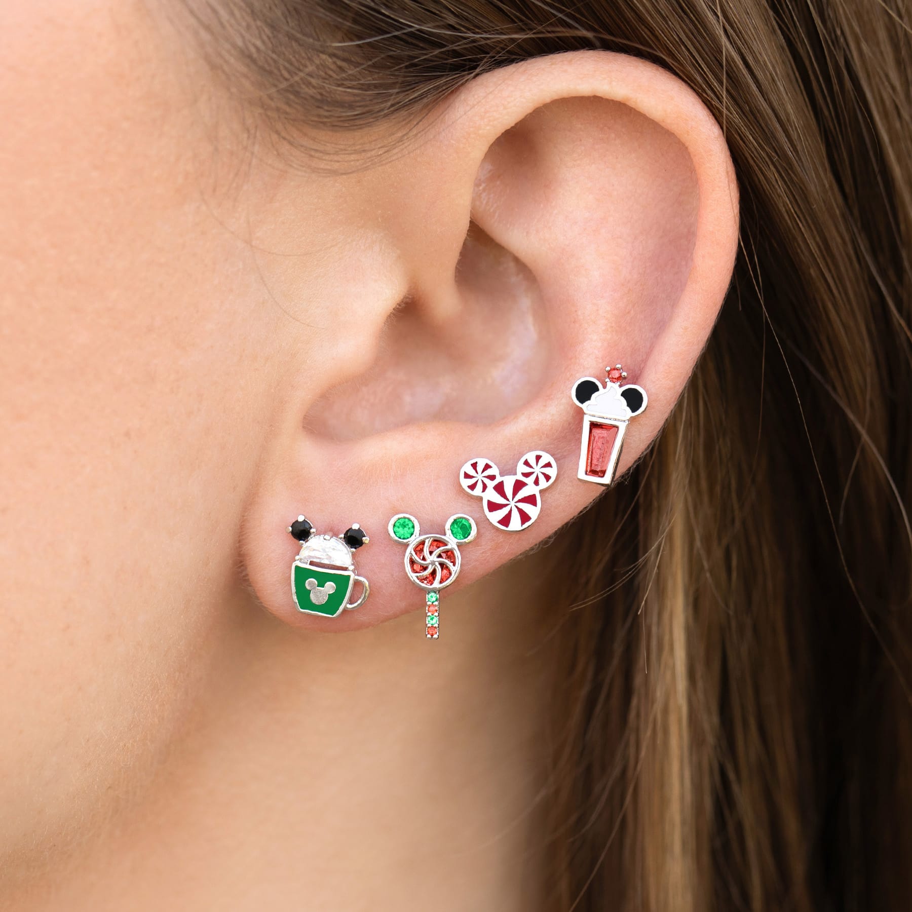 Disney Mickey's Merry Munchies Earring Set