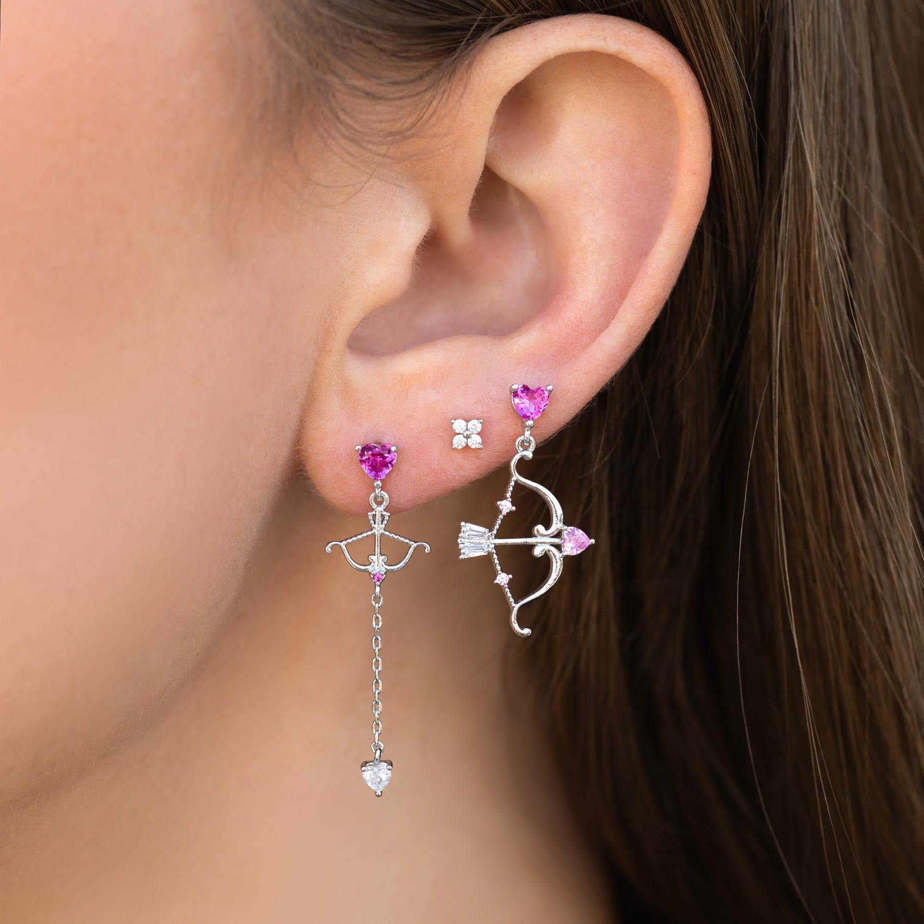 Cupid's Bow Dangle Earrings