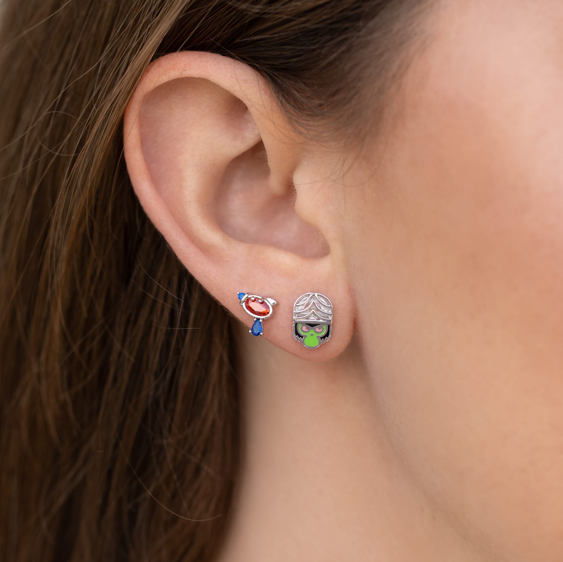 The Powerpuff Girls Mojo Jojo Studs